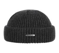 Stetson Gorro Docker de Punto Nashville Mujer/Hombre - Made in Italy Sombrero con Borde Plegable Beanie Lana Vuelta, Gorra Invierno otoño/Invierno - Talla única Antracita
