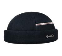 Stetson Gorro Docker Denim Garage Hombre - Made in The EU Gorra de Calaveras con Forro otoño/Invierno Otoño Invierno - M (56-57 cm) Azul Oscuro