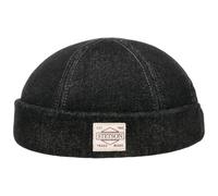 Stetson Gorro Docker New Denim Hombre - Made in The EU Gorra Verano/Invierno - M (56-57 cm) Negro