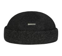 Stetson Gorro Docker Sparr Melange Hombre - Made in The EU Forro Polar de Invierno con Vuelta, Gorra Docker, Forro, otoño/Invierno - M (56-57 cm) Antracita