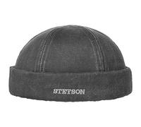Stetson Gorros Docker Co/PE Black Short Beanie