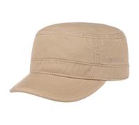 Stetson Gosper Army Urban Cap Mujer/Hombre - Gorra Militar de algodón - Gorra Militar con protección UV - Gorra Verano e Invierno - Gorra Beige Oscuro L (58-59 cm)