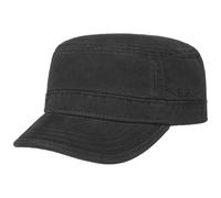 Stetson Gosper Army Urban Cap Mujer/Hombre - Gorra Militar de algodón - Gorra Militar con protección UV - Gorra Verano e Invierno - Gorra Negro L (58-59 cm)