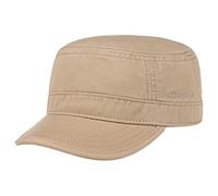 Stetson Gosper Army Urban Cap Mujer/Hombre - Gorra Militar de algodón - Gorra Militar con protección UV - Gorra Verano e Invierno - Gorra Beige Oscuro S (54-55 cm)