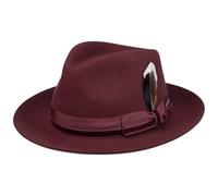 Stetson Grayson Sombrero Fedora Bogart Fieltro de Lana Asahi Guard Hombre Otono Invierno