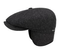 Stetson Hatteras Classic Ear Flaps Gorra Newsboy Espiga Multicolor con Orejeras Hecho en UE Hombre Otono Invierno