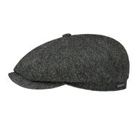 Stetson Hatteras Classic Gorra Newsboy Espiga Multicolor sostenible Hombre Otono Invierno