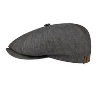 Stetson Hatteras Flatcap Linen Unisex Cotton Lined UV40+ Flat Cap Spring Summer