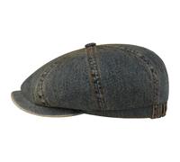 Stetson Hatteras Gorra Newsboy Estilo Denim Lavado Hombre Otono Invierno