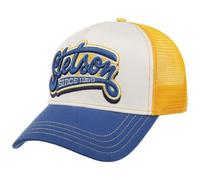 Stetson Gorra Trucker Lettering Hombre - Camionero de béisbol Malla Snapback, con Visera Verano/Invierno Verano - Talla única Azul-Amarillo