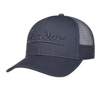 Stetson Gorra Trucker Monochrome Hombre - Camionero de béisbol Malla Snapback, con Visera, Forro, Forro Verano/Invierno Primavera Verano Otoño Invierno - Talla única Azul