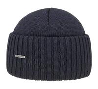 Stetson Northport Gorro de Invierno de Lana Merina - Gorra Fabricada en Italia - Gorro Marinero para Mujer/Hombre - otoño/Invierno - Azul Oscuro Talla única