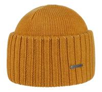 Stetson Northport Gorro de invierno de lana merino, gorro fabricado en Italia, gorro de marinero para mujer/hombre, gorro de lana otoño/invierno, mostaza, 53-60