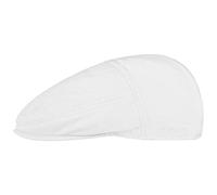 Stetson Paradise Cotton Gorra Plana Hombre - Gorra Plana con protección UV 40 - Gorra de Hombre de algodón - Gorra Plana Verano/Invierno - Blanco XL (60-61 cm)