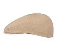 Stetson Paradise Cotton Gorra Plana Hombre - Gorra Plana con protección UV 40 - Gorra de Hombre de algodón - Gorra Plana Verano/Invierno - Beige L (58-59 cm)