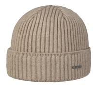 Stetson Gorro Parkman Mujer/Hombre - Made in Italy Gorros con Vuelta de Costilla Esquiar Invierno otoño/Invierno - Talla única Beige-mélange