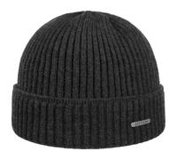 Stetson Gorro Parkman Mujer/Hombre - Made in Italy Gorros con Vuelta de Costilla Esquiar Invierno otoño/Invierno - Talla única Antracita