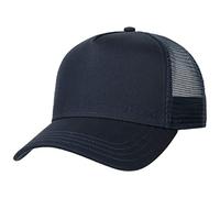Stetson Patrol Trucker Cap - Gorra de béisbol para hombre y mujer, de algodón, tamaño ajustable, con inserto de malla, talla única (55-59 cm), invierno/verano, azul oscuro, Talla única