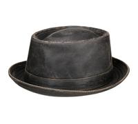 Sombrero Stetson Pork Pie Odenton - Porkpie de algodón - Fedora Impermeable y con protección Solar - Sombrero para Hombre/Mujer - Verano/Invierno