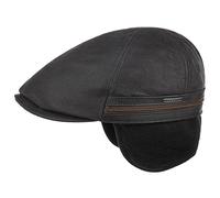 Stetson Redding Gatsby Flat Cap Leather Earflap Men Autumn Winter