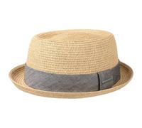 Stetson Sombrero Robstown Toyo Pork Pie by solsombrero (M (56-57 cm) - Natural)