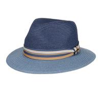 Stetson Romaro Toyo Traveller Sombrero de Paja Hombre Protección UV 40+ ala Ancha Cinta de groguen Primavera Verano