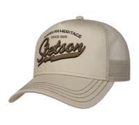 Stetson Since 1865 Trucker - Gorra de malla para hombre, verano, invierno, algodón, ajustable, color beige, talla única