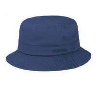 Stetson Sombrero Anti UV Cotton Twill Bucket Mujer/Hombre - de Pescador algodón Verano Primavera/Verano - M (56-57 cm) Azul Oscuro