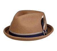 Stetson Sombrero de Lana Valcourt Player Hombre - Fieltro otoño/Invierno Invierno - M (56-57 cm) Beige