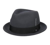 Stetson Sombrero de Lana Vencaster Player Mujer/Hombre - Lluvia Fieltro Outdoor con Banda Grosgrain otoño/Invierno Invierno - M (56-57 cm) Gris Oscuro