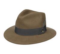 Stetson Sombrero de Lana Vencaster Traveller Mujer/Hombre - Outdoor Fieltro Lluvia con Banda Grosgrain Invierno Verano/Invierno - XL (60-61 cm) marrón