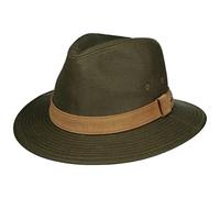 Stetson Sombrero de Tela Dalito Traveller Hombre - Outdoor Sol con Banda Piel Verano Primavera/Verano - L (58-59 cm) Verde Oliva