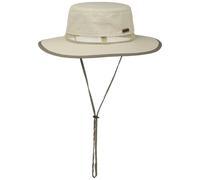 Stetson Sombrero de Tela Outdoor Traveller Hombre - Lluvia Verano con Tira para el mentón Invierno Otoño Primavera Verano/Invierno - L (58-59 cm) Beige Claro