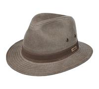 Stetson Sombrero de Tela Vacaville Vintage Hombre - Playa Sol algodón Verano Primavera/Verano - M (56-57 cm) marrón