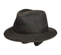 Stetson Sombrero Ear Flaps Traveller - 65% algodón; 35% poliéster - Forro: 100% algodón - Ancho del ala: aprox. 6 cm