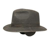 Stetson Sombrero Ear Flaps Traveller Hombre - de Tela Invierno con Orejeras, Forro, Forro otoño/Invierno - XL (60-61 cm) marrón