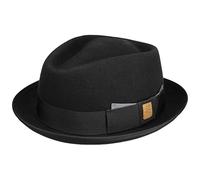 Stetson Sombrero Maitland Diamond x The Feebles Mujer/Hombre - Outdoor de Fieltro con Banda Grosgrain Verano/Invierno Invierno - M (56-57 cm) Negro