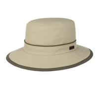 Stetson Sombrero Outdoor Kettering Mujer/Hombre - de ala Ancha Pescador Resistente a la Intemperie con Ribete Invierno Otoño Primavera Verano Verano/Invierno - XL (60-61 cm) Beige