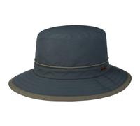 Stetson Sombrero Outdoor Kettering Mujer/Hombre - de ala Ancha Pescador Resistente a la Intemperie con Ribete Invierno Otoño Primavera Verano Verano/Invierno - L (58-59 cm) Azul