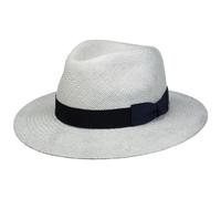 Stetson Sombrero Panamá Dolano Traveller Mujer/Hombre - Made in Ecuador de Sol Paja Verano Primavera/Verano - XL (60-61 cm) Celeste
