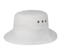 Stetson Sombrero Pescador Reston Mujer/Hombre - de Viaje Verano Primavera/Verano - L (58-59 cm) Blanco