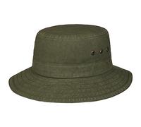 Stetson Sombrero Pescador Reston Mujer/Hombre - de Viaje Verano Primavera/Verano - M (56-57 cm) Verde Oliva