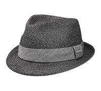 Stetson Sombrero Reidton Toyo Trilby Mujer/Hombre - de Verano Hombre Paja Primavera/Verano - M (56-57 cm) Antracita