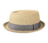 Stetson Sombrero Robstown Toyo Pork Pie by solsombrero (XL (60-61 cm) - Natural)
