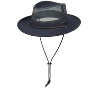 Stetson Sombrero Safari Takani Mujer/Hombre - de Trekking arbusto Malla con Tira para el mentón Verano/Invierno Primavera Verano Otoño Invierno - XL (60-61 cm) Azul Oscuro
