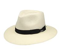 Stetson Sombrero Traveller Tokeen Toyo - Sombrero de Paja Hombre - Sombrero de Caballero 100% Paja Toyo - Primavera/Verano - Sombrero para el Sol Natural L (58-59 cm)
