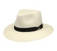 Stetson Sombrero Traveller Tokeen Toyo - Sombrero de Paja Hombre - Sombrero de Caballero 100% Paja Toyo - Primavera/Verano - Sombrero para el Sol Natural S (54-55 cm)