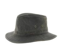 Stetson Sombrero vagabundo Traveller para Hombre - Sombrero Aventurero de algodón con protección UV 40+ - Sombrero de Exteriores Estilo Retro - Verano/Invierno - marrón XL (60-61 cm)