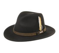 Stetson Sombrero VitaFelt Sardis Mujer/Hombre - Made in USA Banda de Piel Sombreros Caza con Verano/Invierno Primavera Verano Otoño Invierno - S (54-55 cm) marrón