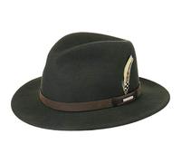 Stetson Sombrero VitaFelt Sardis Mujer/Hombre - Made in USA Banda de Piel Sombreros Caza con Verano/Invierno Primavera Verano Otoño Invierno - XL (60-61 cm) Verde